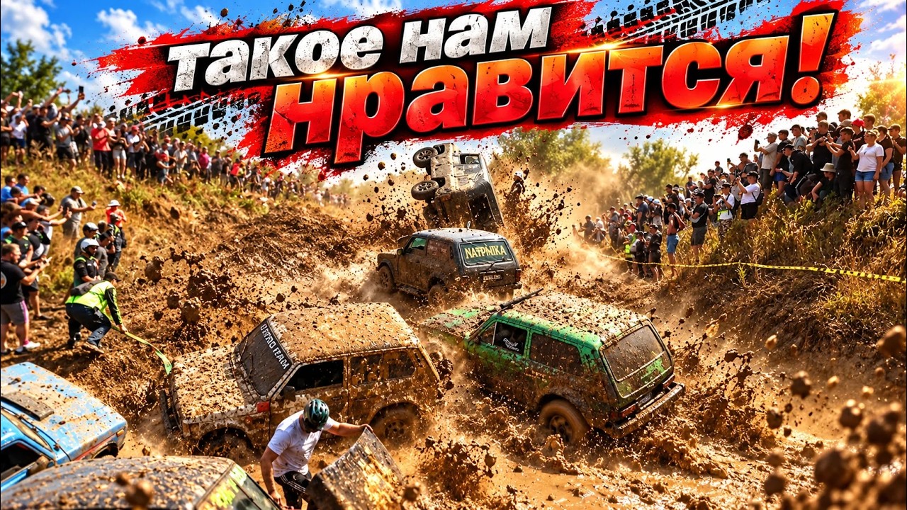 #SKrdOffroad Суровые гонки offroad. Столкновения, грязь, перевороты. Полнейшее безумие на трассе