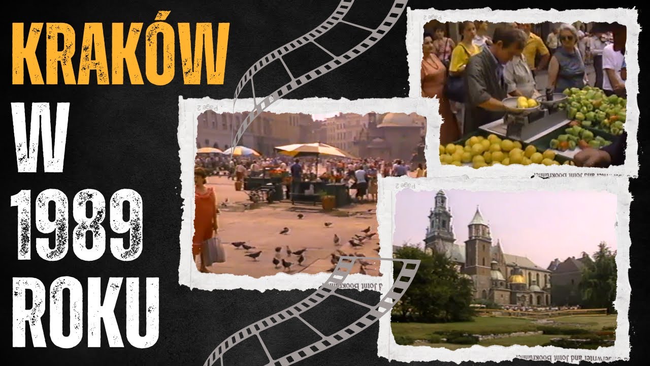 Miasto Krak&oacute;w w 1989 roku na archiwalnym filmie / Historia Polski