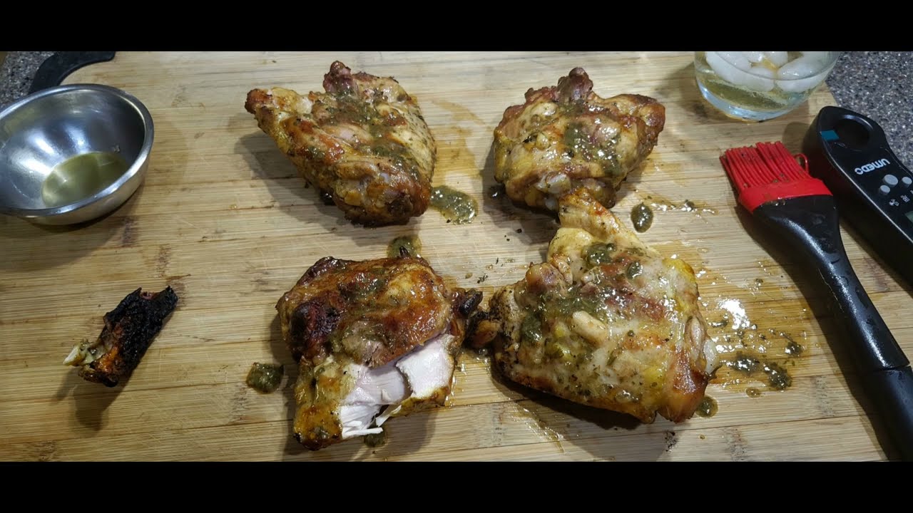 Grilled Chimichurri Chicken Thighs
