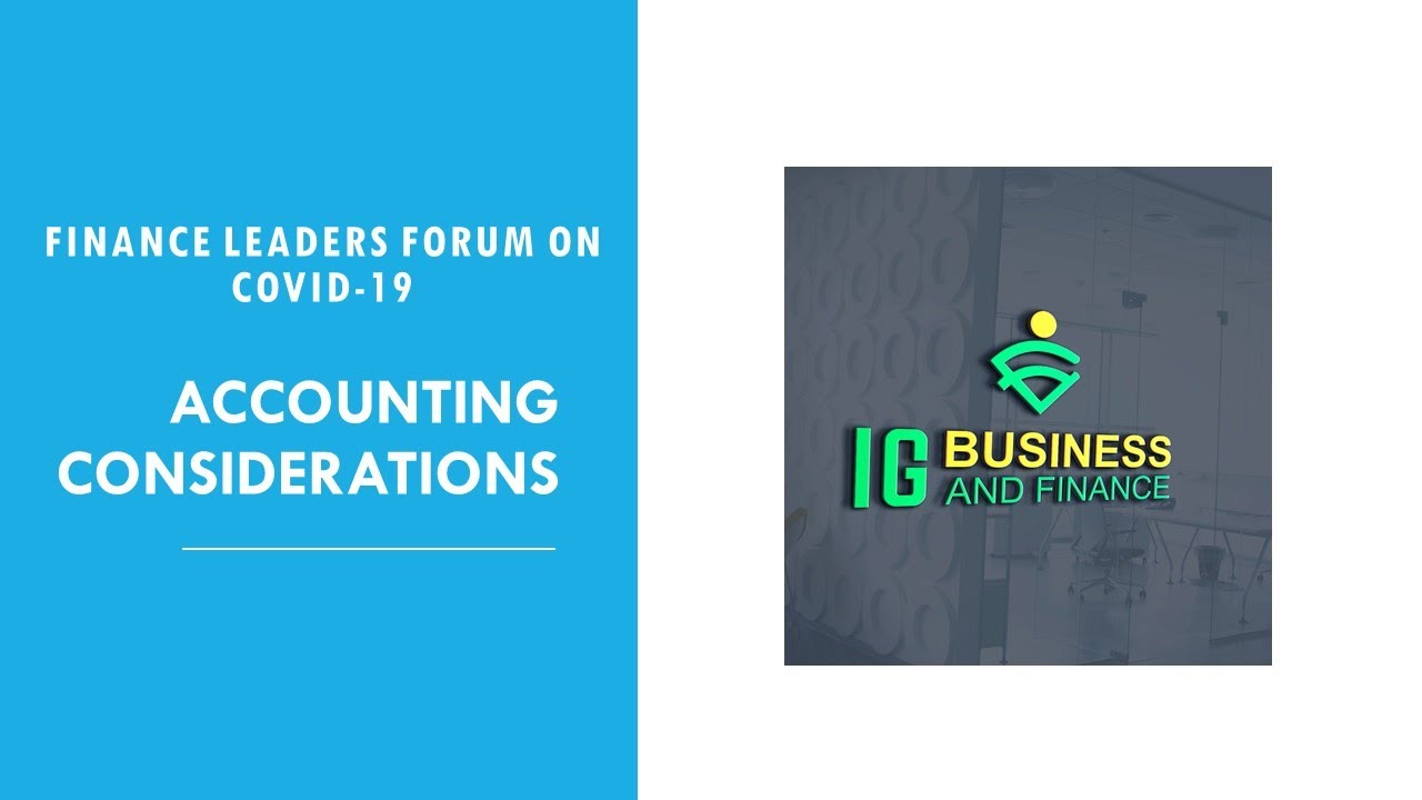 Accounting Considerations of COVID-19