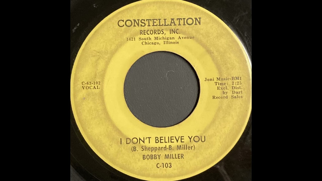 Bobby Miller - I Don't Believe You