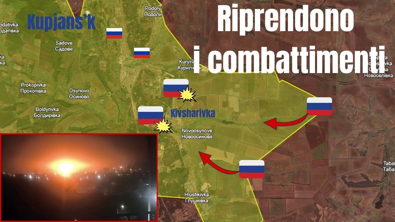 Kupjans'k: Russi entrano a Kivsharivka | Infiltrazione ucraina a Min'kivka