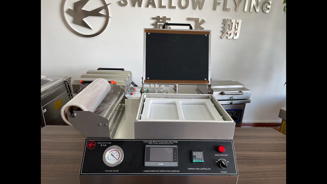 SWALLOW FLYING BRAND VACUUM SKIN PACKING MACHINE USE CASE  (MODEL NO. VSP-350)