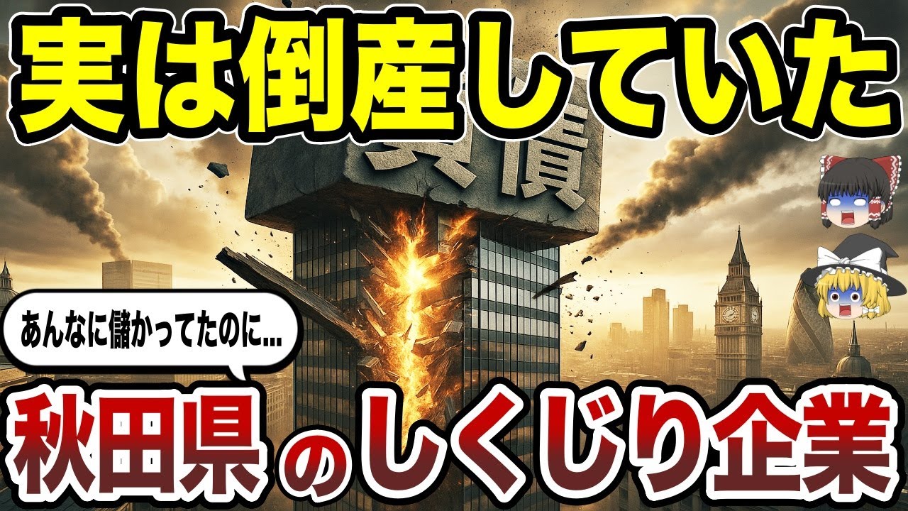 【日本地理】栄光から転落！実は倒産していた秋田県の有名企業10選！あの人気企業も？【ゆっくり解説】