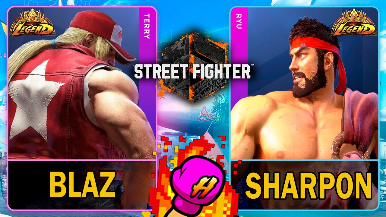 スト6 🥊Blaz (テリー / TERRY) VS Sharpon (リュウ / RYU)🥊ストリートファイター6🥊SF6🥊Street Fighter 6