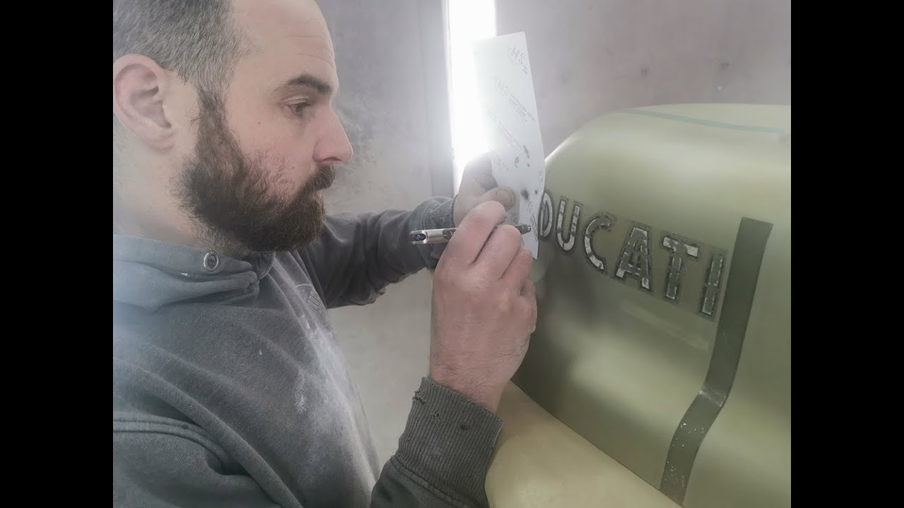 Gundula Tutt preservation, conservation restoration 1974 Ducati 750SS green frame
