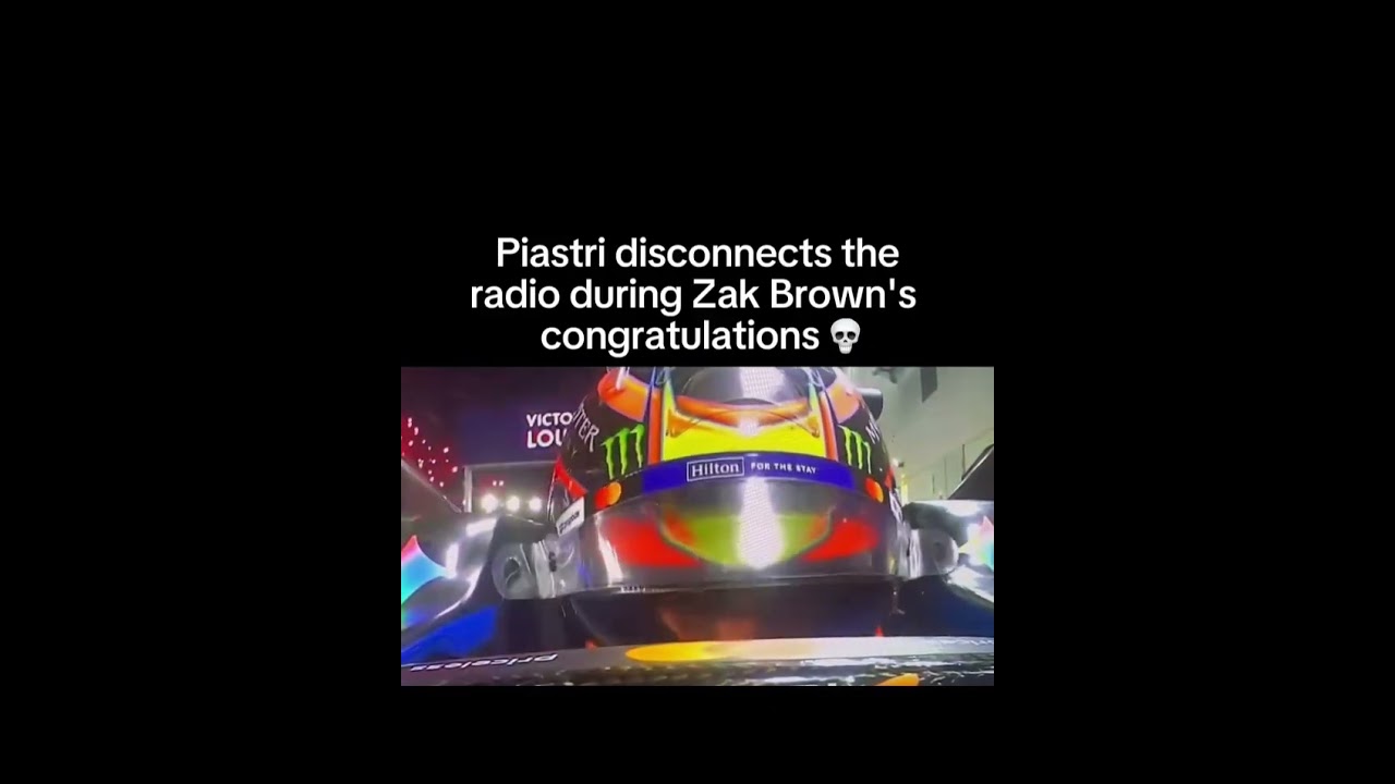 Piastri Disconnects Radio Singapore GP 2025