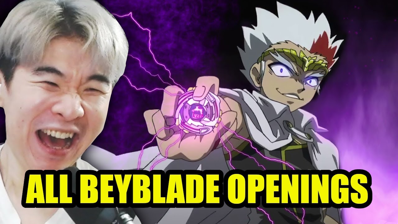 FIRST TIME REACTING TO BEYBLADE INTROS ( OG, METAL, BURST )
