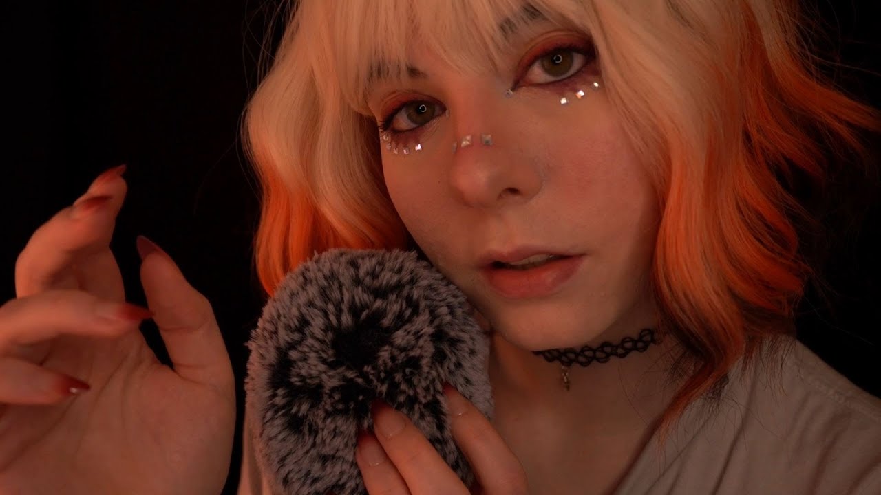 ASMR | tsk & shoop until you fall asleep - mouth sounds, tk, sk, visual, fluffy mic