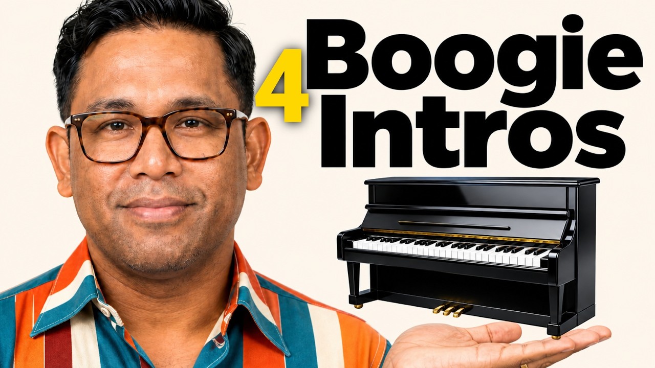 4 Boogie Woogie Intros ブギウギ | Sound Like a Pro