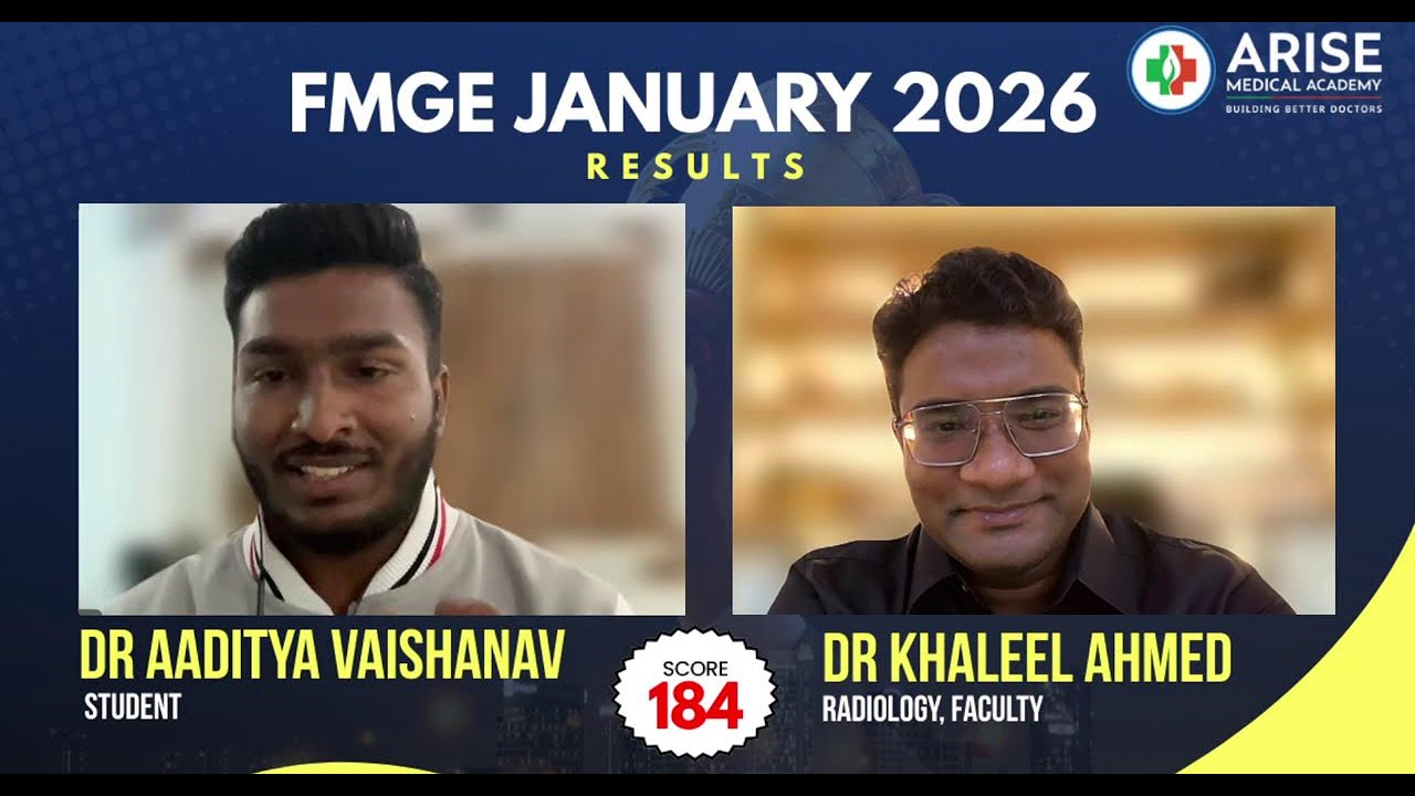 FMGE Success Story : Dr. Aaditya Vaishav, 184 Marks | Jan 2026