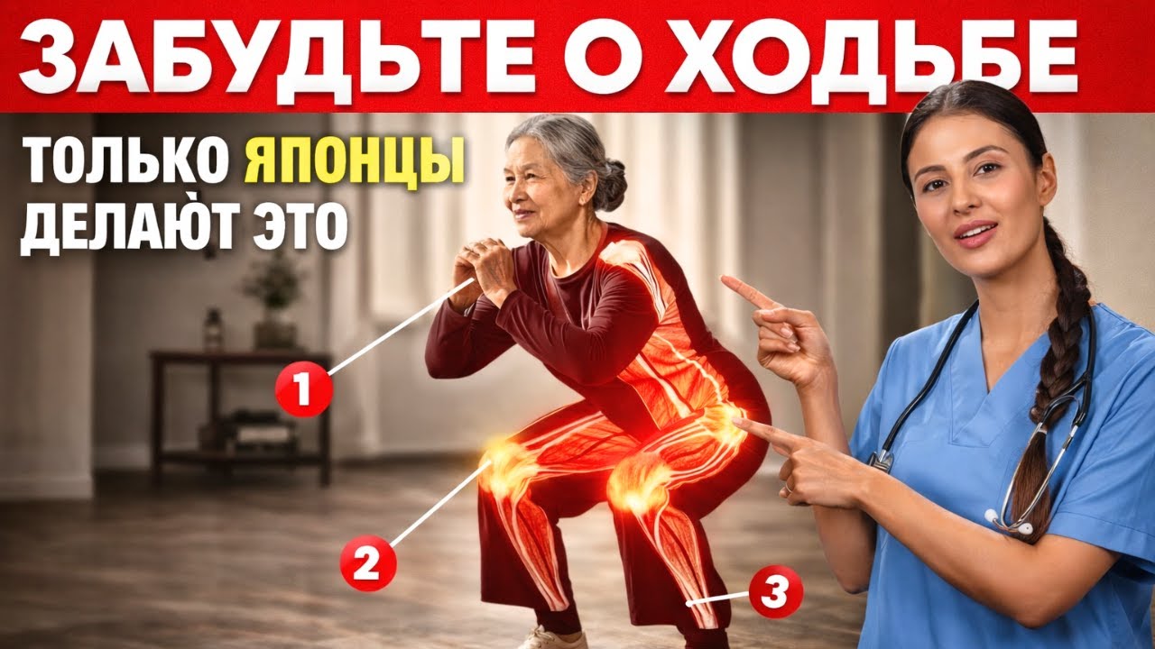 6 упражнений, которые ЯПОНЦЫ делают, чтобы УДВОИТЬ СИЛУ НОГ после 60 🦵🚀