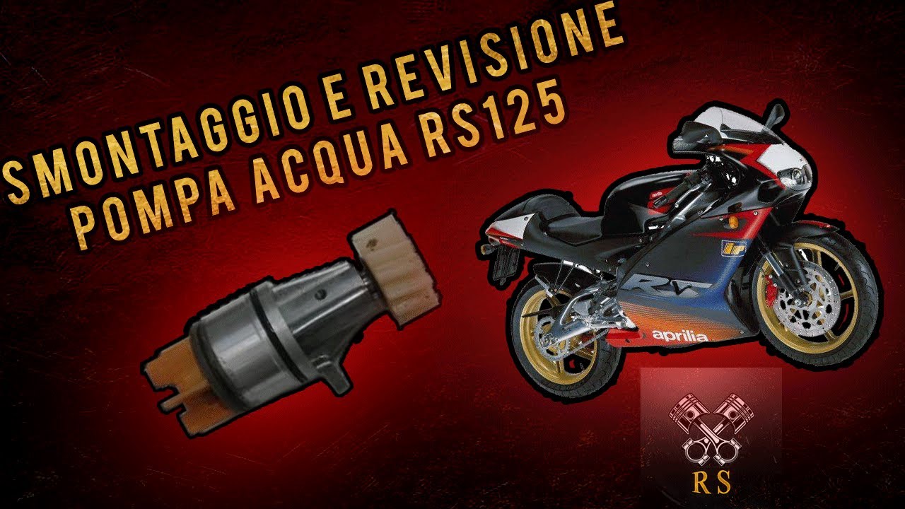Smontaggio e revisione pompa acqua aprilia rs125