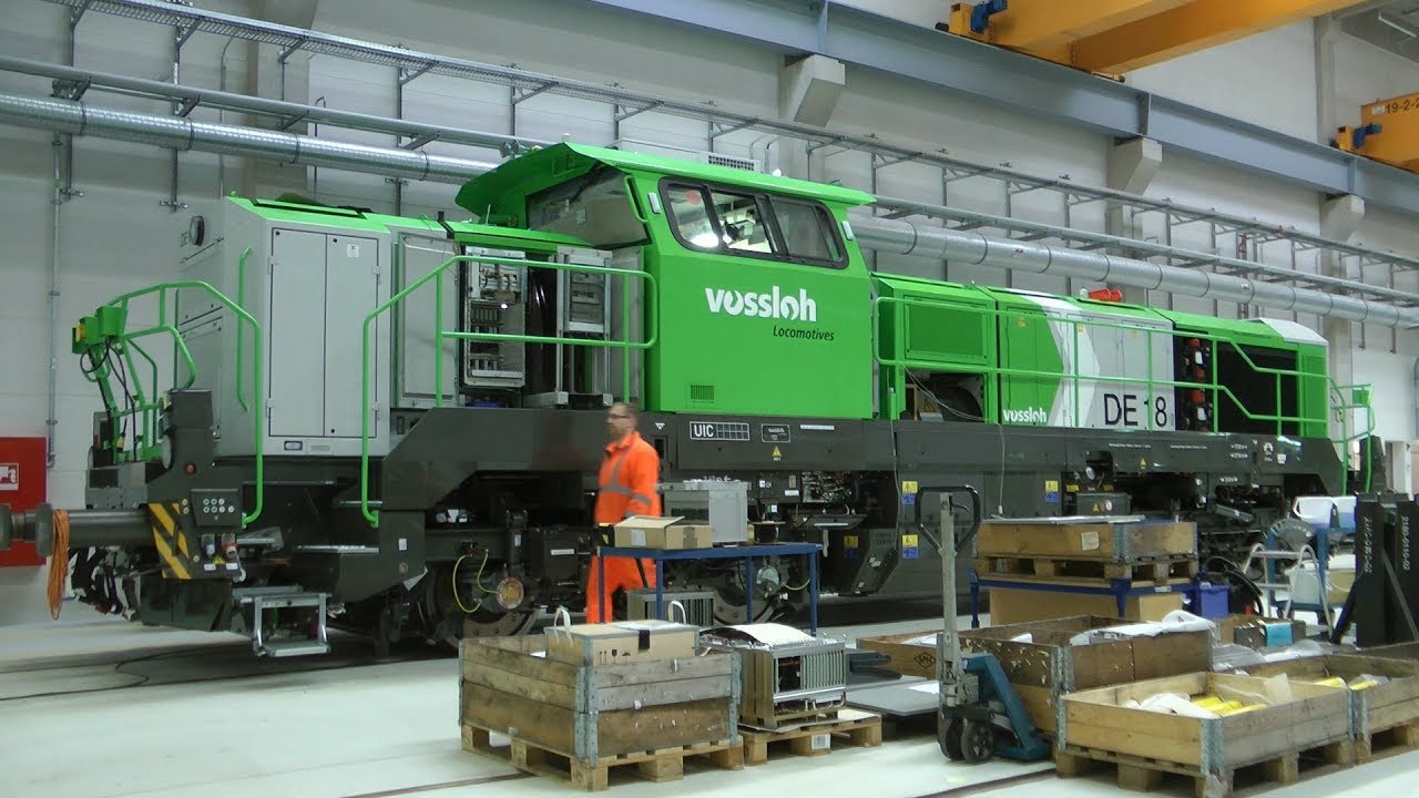 16.7.2018: VOSSLOH KILONIA - NOWA FABRYKA LOKOMOTYW. BERLIN - NOWA HALA DEUTSCGE BAHN
