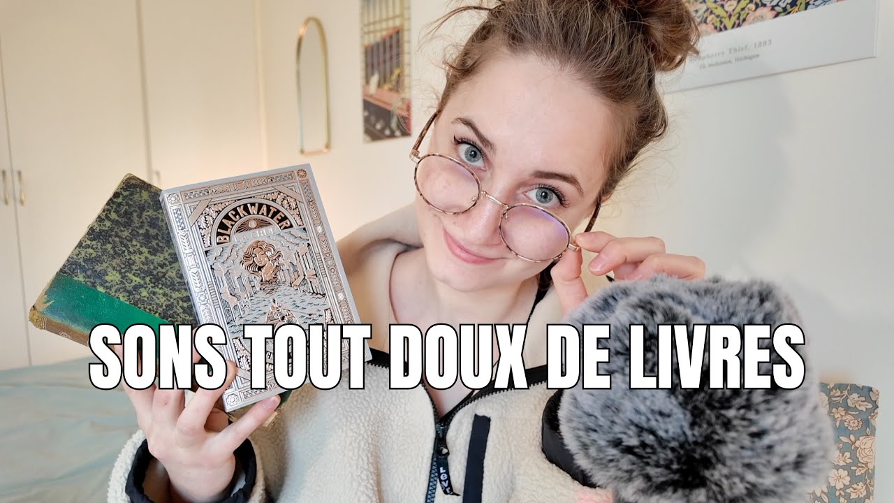 ASMR | Sons tout doux pour dormir ☁️ (page turning, scratching, tapping, lecture chuchotée)