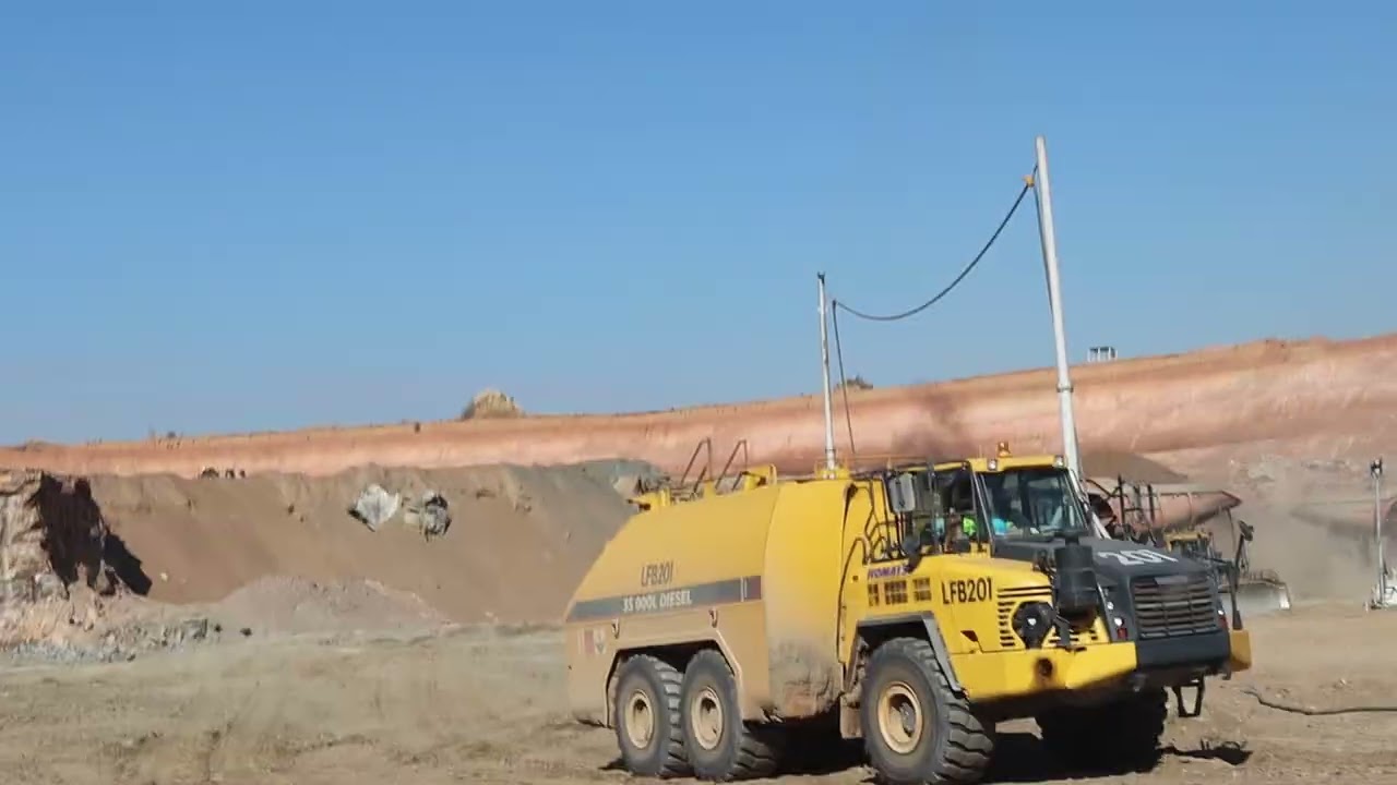 Exploring the bottom of the pit at Barrick's Lumwana Copper mine in Zambia