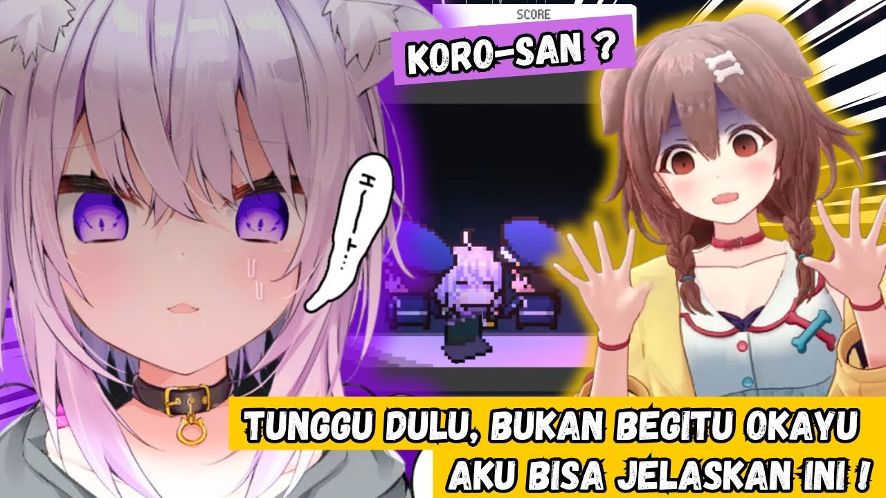Korone Panik Setiap Kali Salah Jawab Tentang Okayu dan Fubuki di Game Hologuard