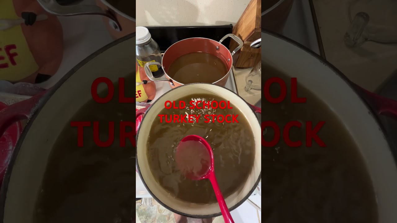 OLD SCHOOL TURKEY 🦃 STOCK #oldschoolsoulfood #turkeystock