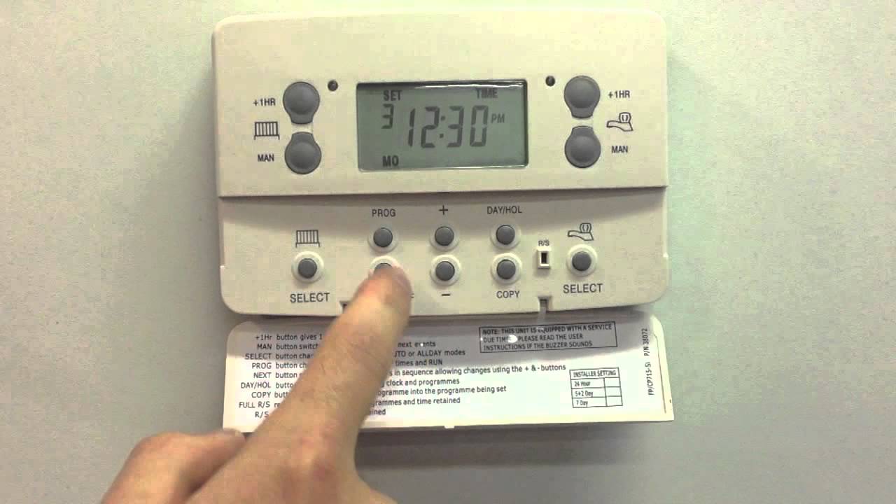 Heating Demo 1   Set heating times Mon to Fri