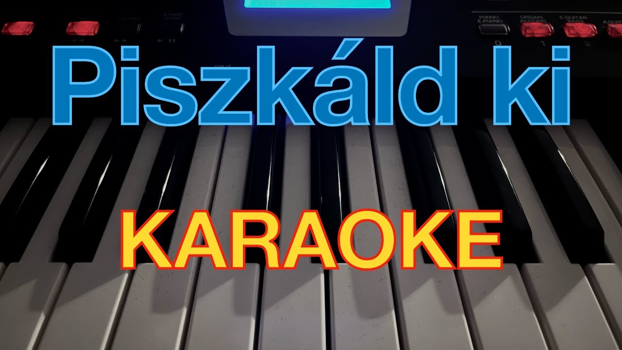 Piszkáld ki (KARAOKE) - Roland BK-3