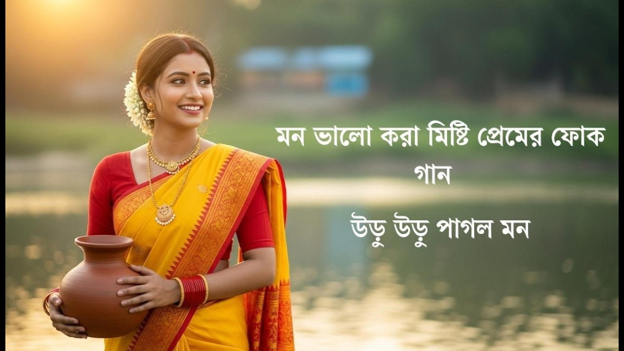 মন ভালো করা মিষ্টি প্রেমের ফোক গান 🥰 | উড়ু উড়ু পাগল মন (Uru Uru Pagol Mon) | Romantic Bengali Folk