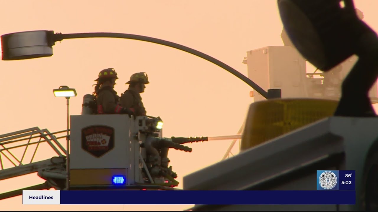Fire destroys several buildings in downtown Las Vegas