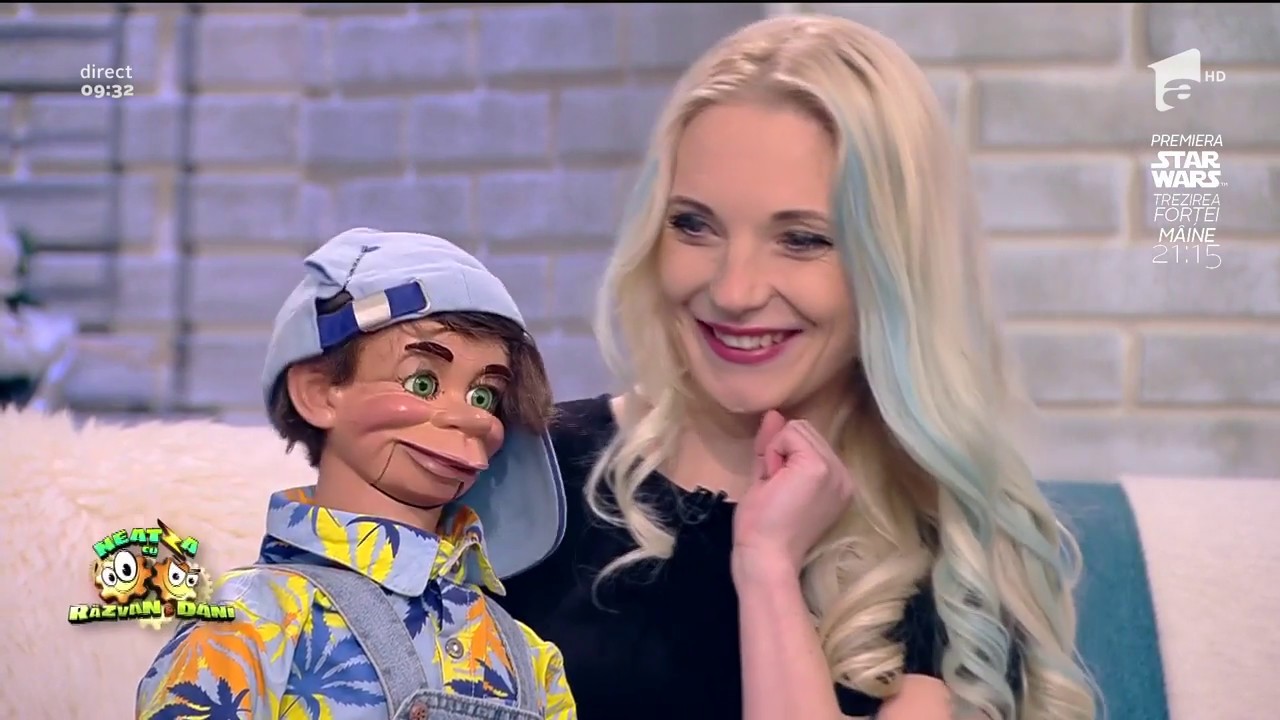 Spectacol de ventrilocie! Răzvan Simion, interviu cu Crina Zvobodă și păpușa Romeo Alună