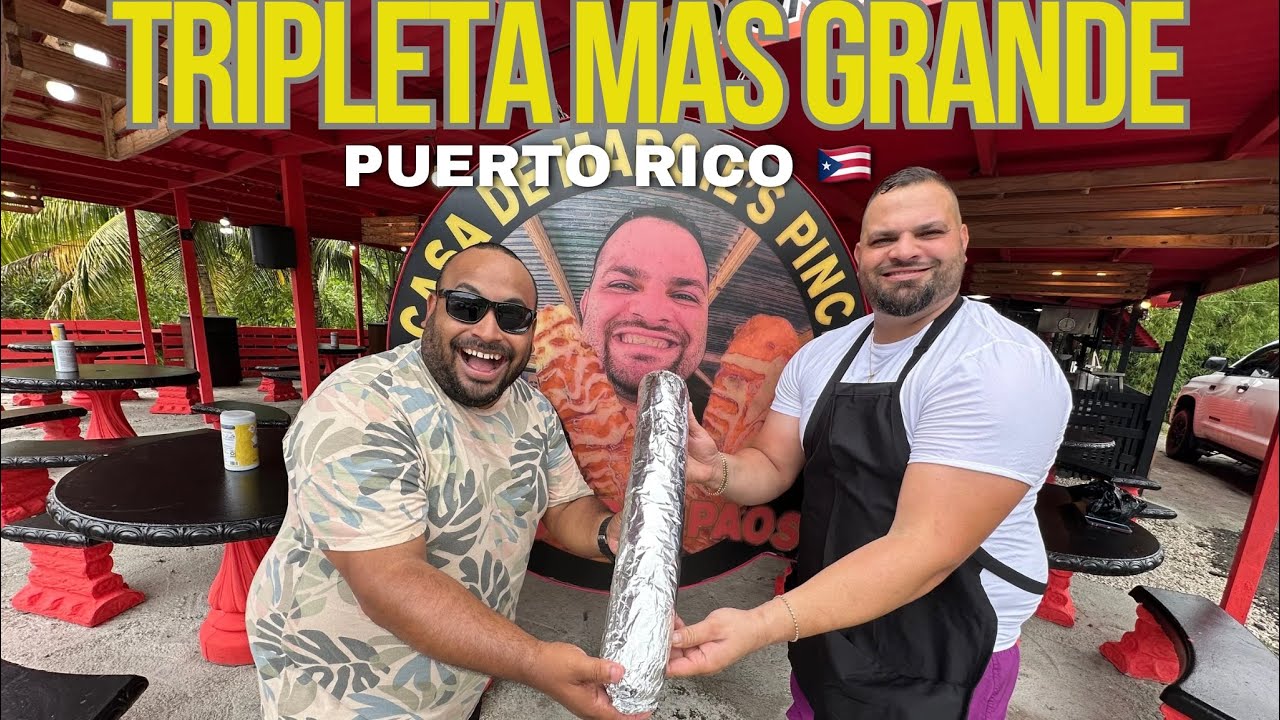 PROBANDO LA TRIPLETA MAS GRANDE DE  PUERTO RICO 🇵🇷!!!