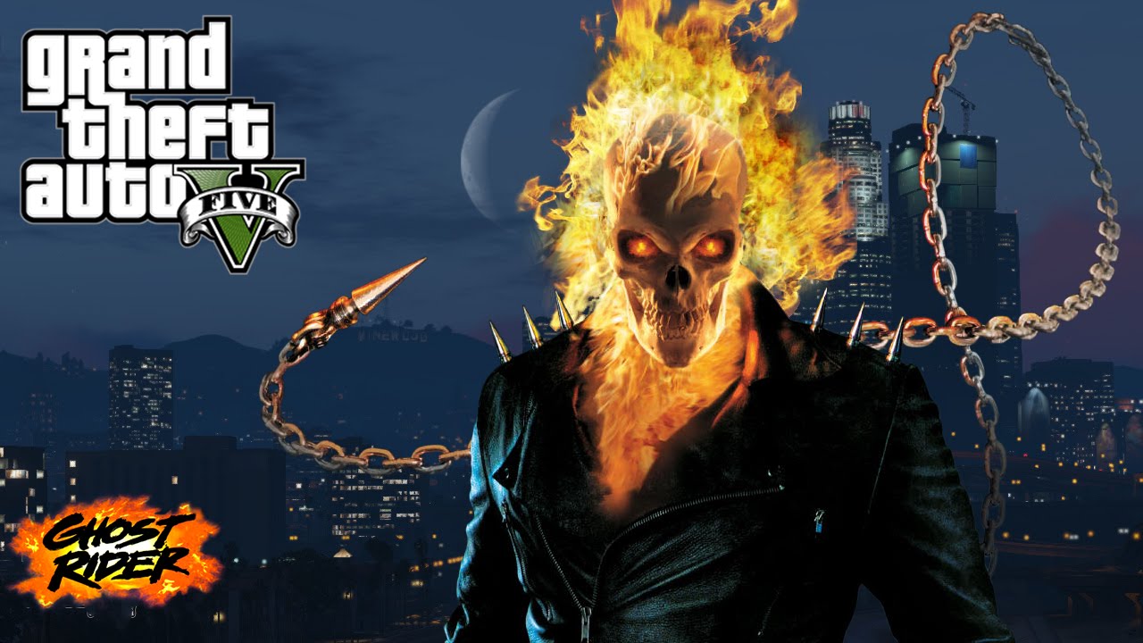 GTA V Modları - GHOST RIDER MODU! HAYALET SÜRÜCÜ!