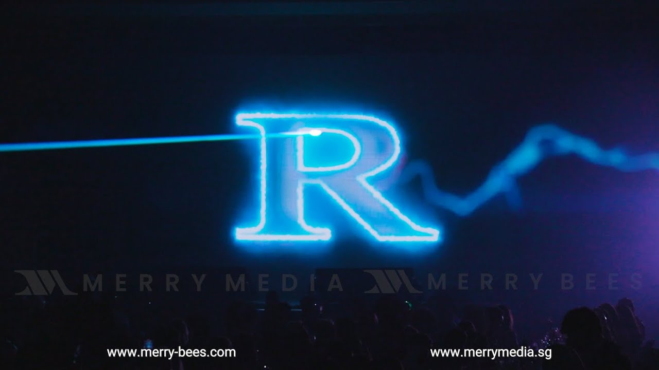 Merry Bees presents 3D Laser Animation Opening Video by Merry Media