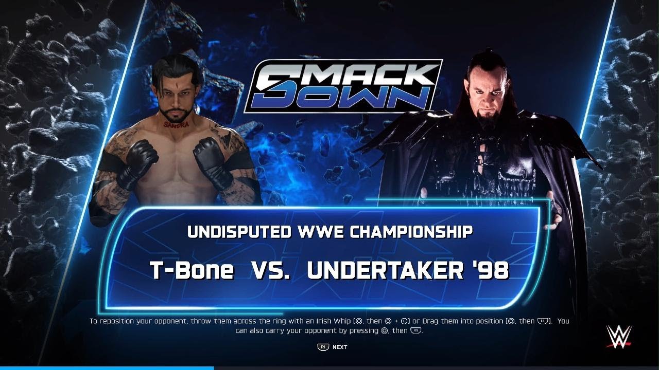 WWE 2K25_ T-Bone vs The Undertaker (Hardest Slider Test II)