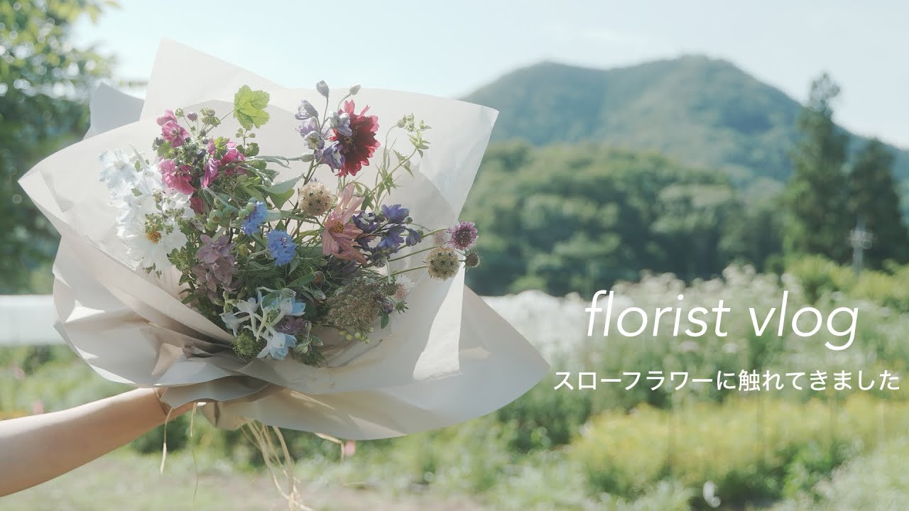 Florist vlog.    無農薬・無化学肥料のお花の栽培を視察してきました