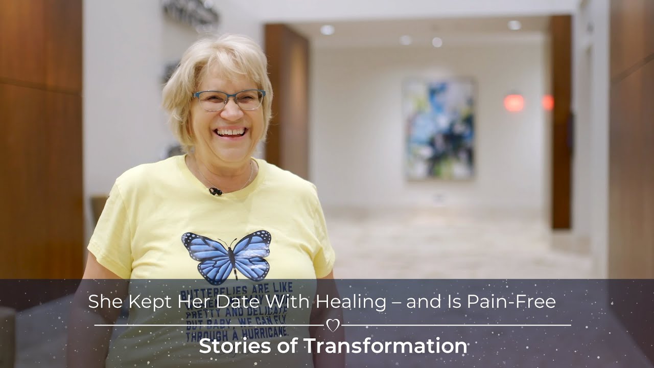 She Kept Her Date With Healing – and Is Pain-Free