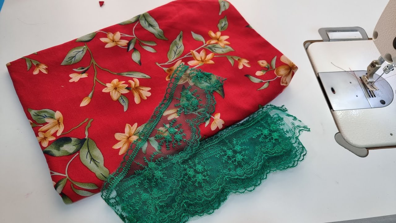 beautiful neck design with lace/size XL