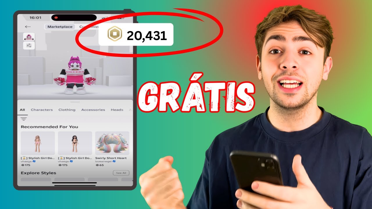 Como Ganhar ROBUX GR&Aacute;TIS no ROBLOX 2025 🎮
