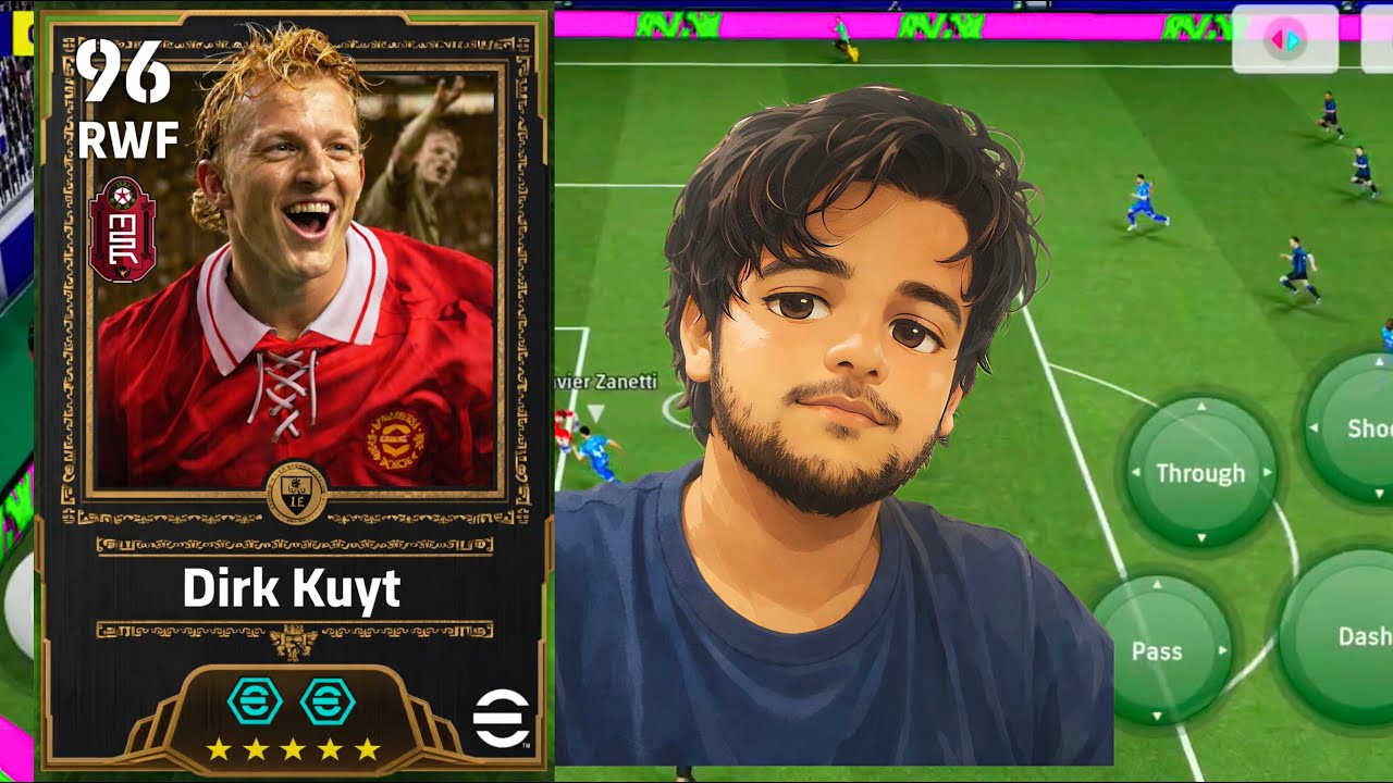 DIRK KUYT in efootball league AI league live streaming #efootball