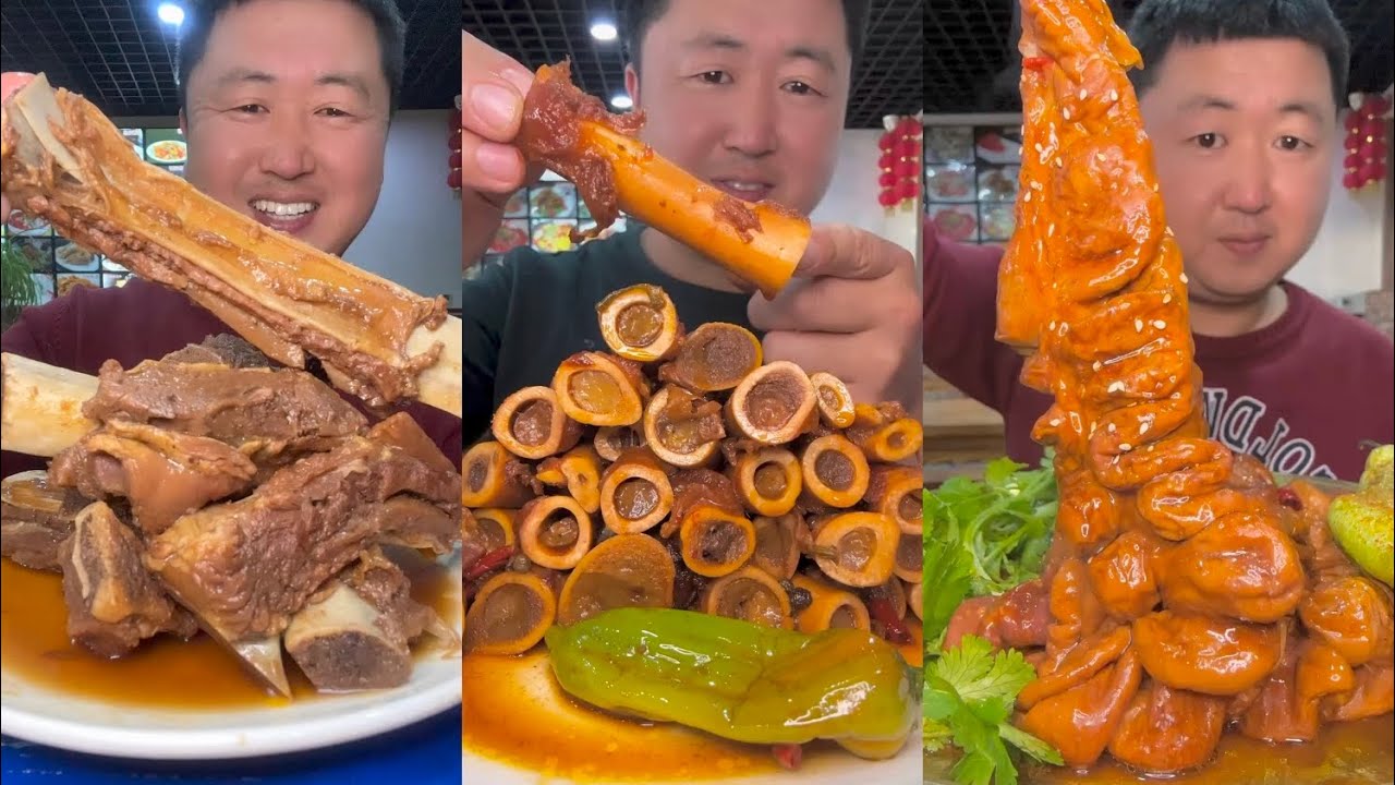 Big Surprise 🫢🫢🫢 Enjoy Braised Pork Intest ine Bone Marrow Mala Marrow 