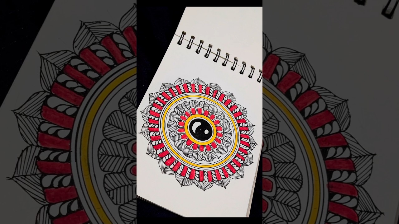 Mandala Art 🎨 #mandala #shorts #status #colors #mandalaart