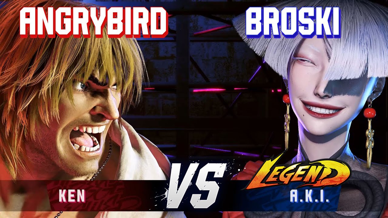 SF6 ▰ ANGRYBIRD (Ken) vs BROSKI (A.K.I.) ▰ High Level Gameplay