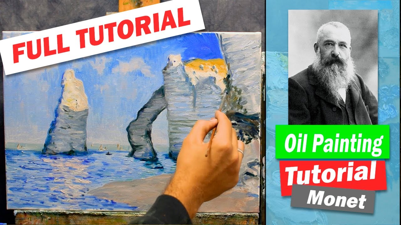 How to paint Like Impressionist | Claude Monet | Sea rocks