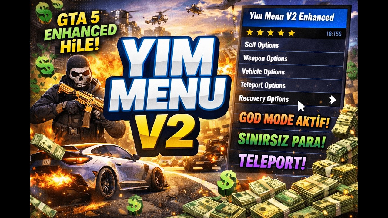 Gta 5 Online Hile Enchanced Yim Menu V2 Indirmek ve Kurmak✅