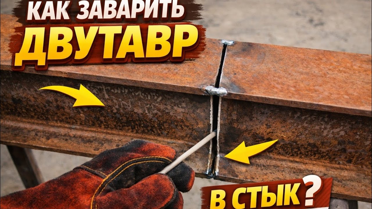 Как сварить двутавр в стык без деформации | Практика сварщика