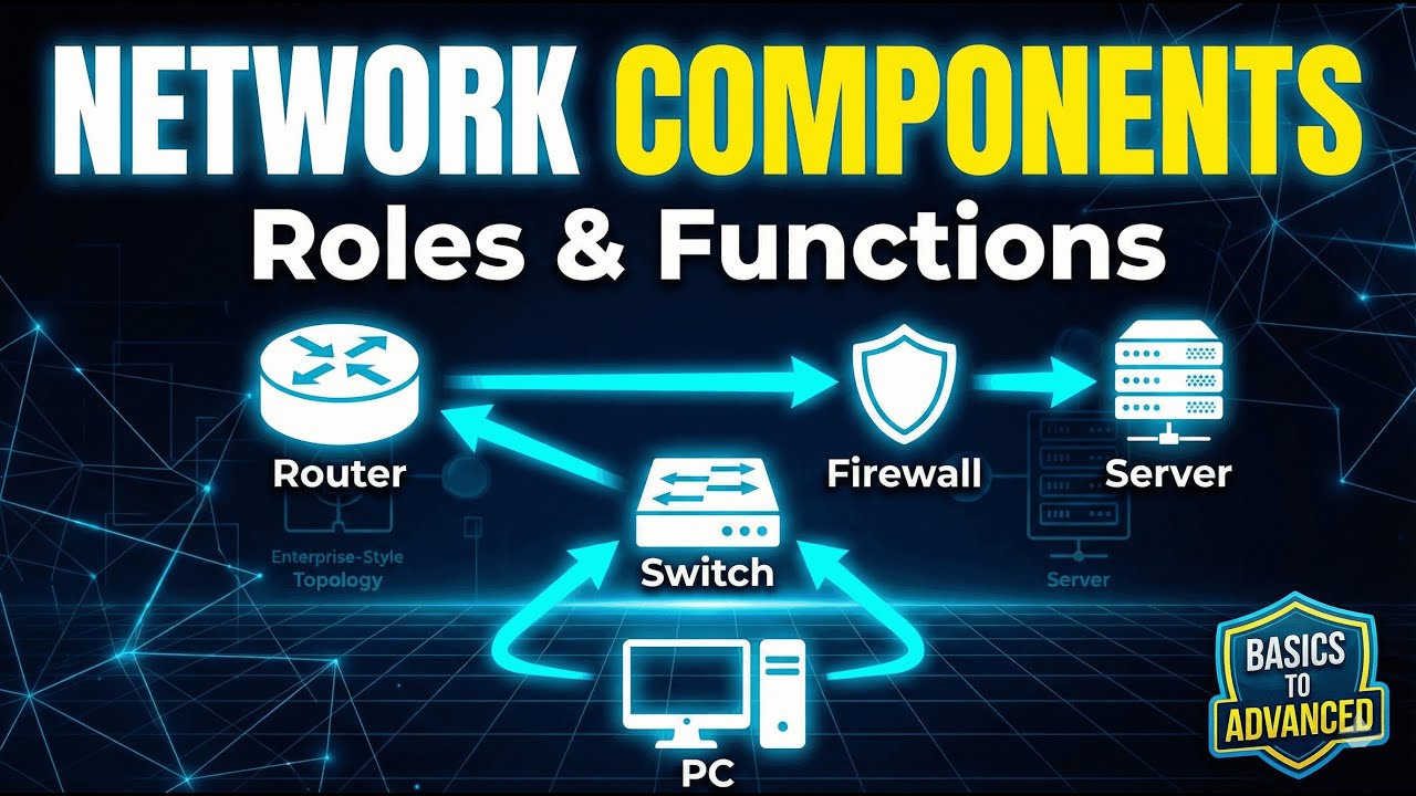 Network Components Explained | Roles & Functions in Computer Networking | CCNA | Part- 16 | #trend
