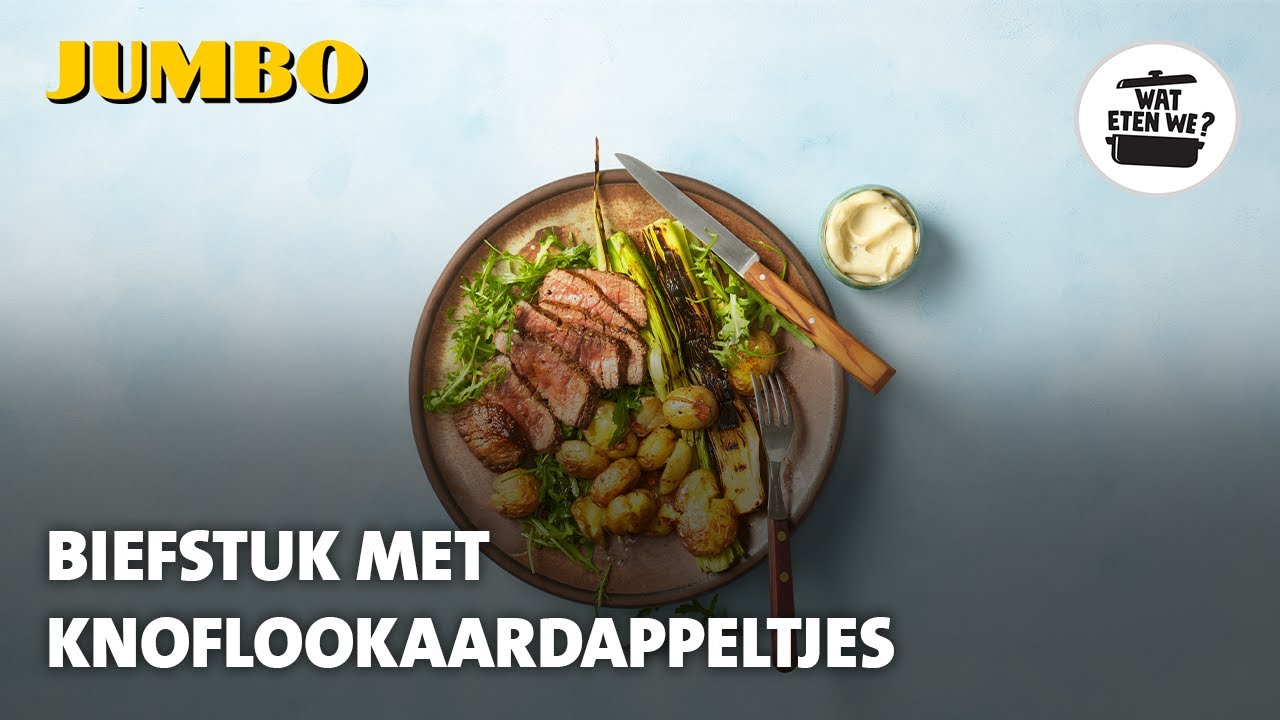 Wat eten we? Biefstuk met knoflookaardappeltjes