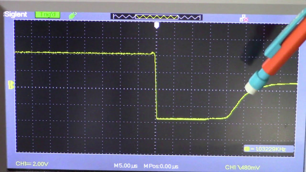 Damping Resistor waveforms for Pulse Induction metal detector