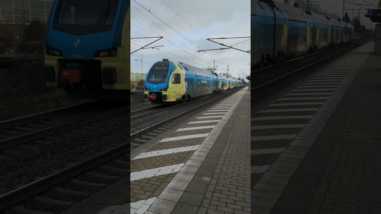 Westfalenbahn RE70 in Dedensen / G&uuml;mmer mit H&ouml;chstgeschwindigkeit