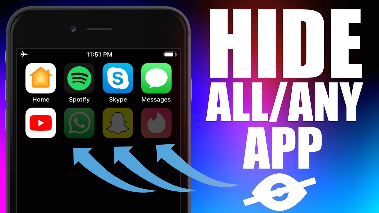 HOW TO HIDE ANY APP ON IOS 12 / HIDE APPS ON THE HOME SCREEN USING THIS GLITCH / NO SCREEN TIME