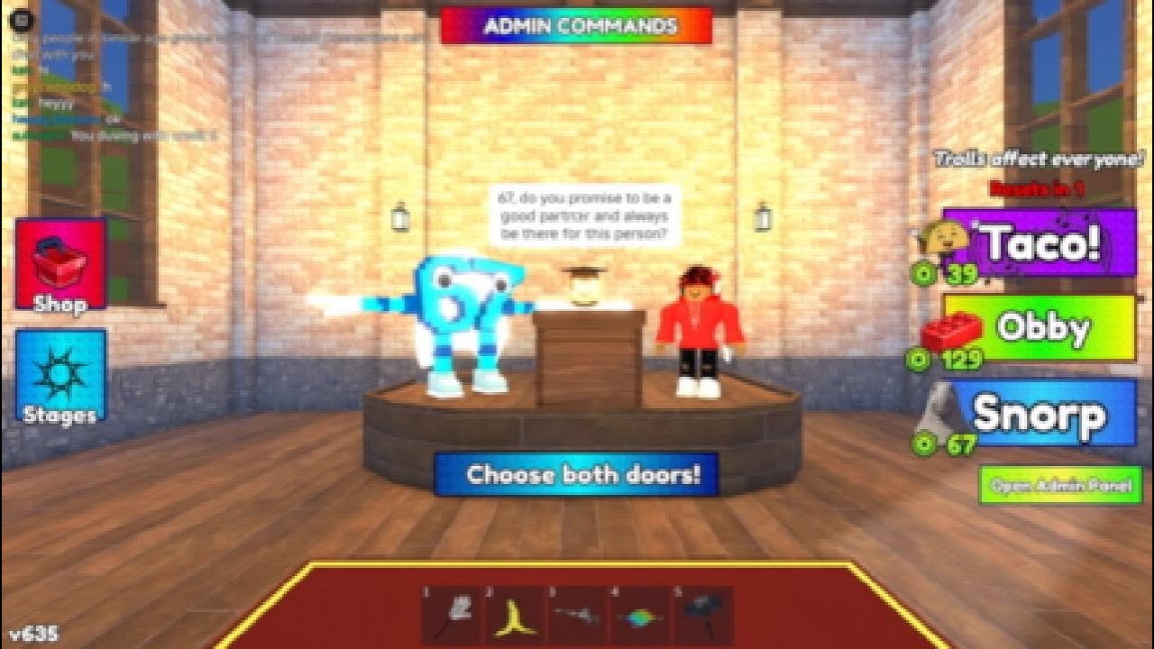 ROBLUX WOULD you RATHR but it ACTUALLY  HAPPENS!