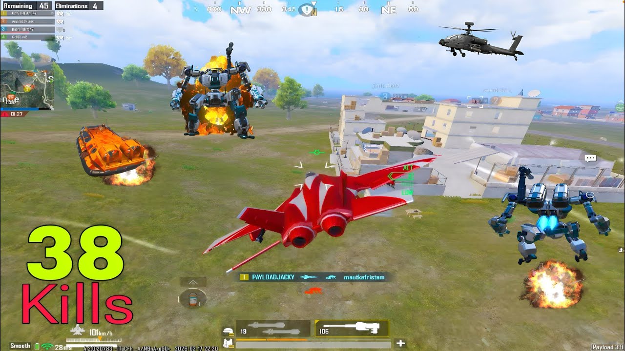 😱Killed The Enemies & Destroyed The Armed UAZ With Jet payload 3.0🔥