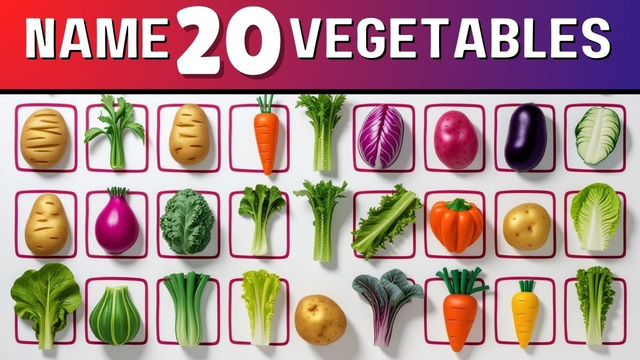 Guess the Vegetable by Picture | Fun and Educational Quiz for Kids - Quiz 2